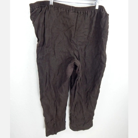 Eskandar Linen Pull On Pants - Picture 3 of 3